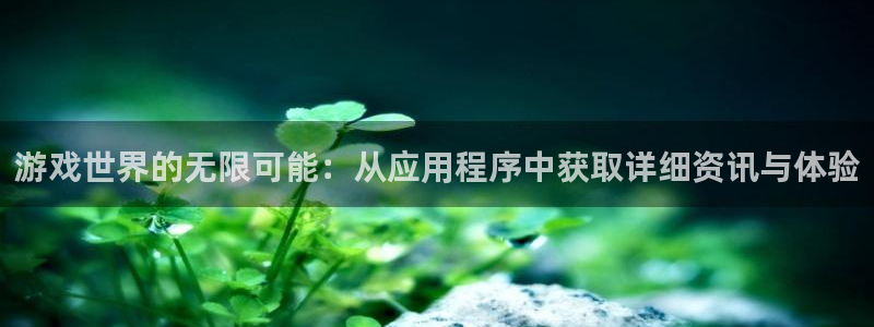 辉达娱乐注册地址：游戏世界的无限可能：从应用程序中获取详细资