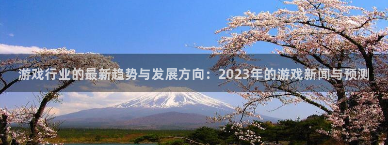 辉达娱乐平台官网入口：游戏行业的最新趋势与发展方向：2023